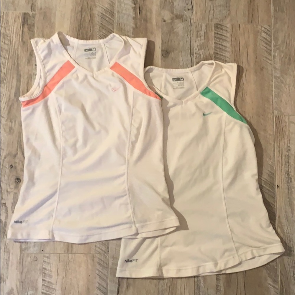 2 NikeFIT tennis shirts